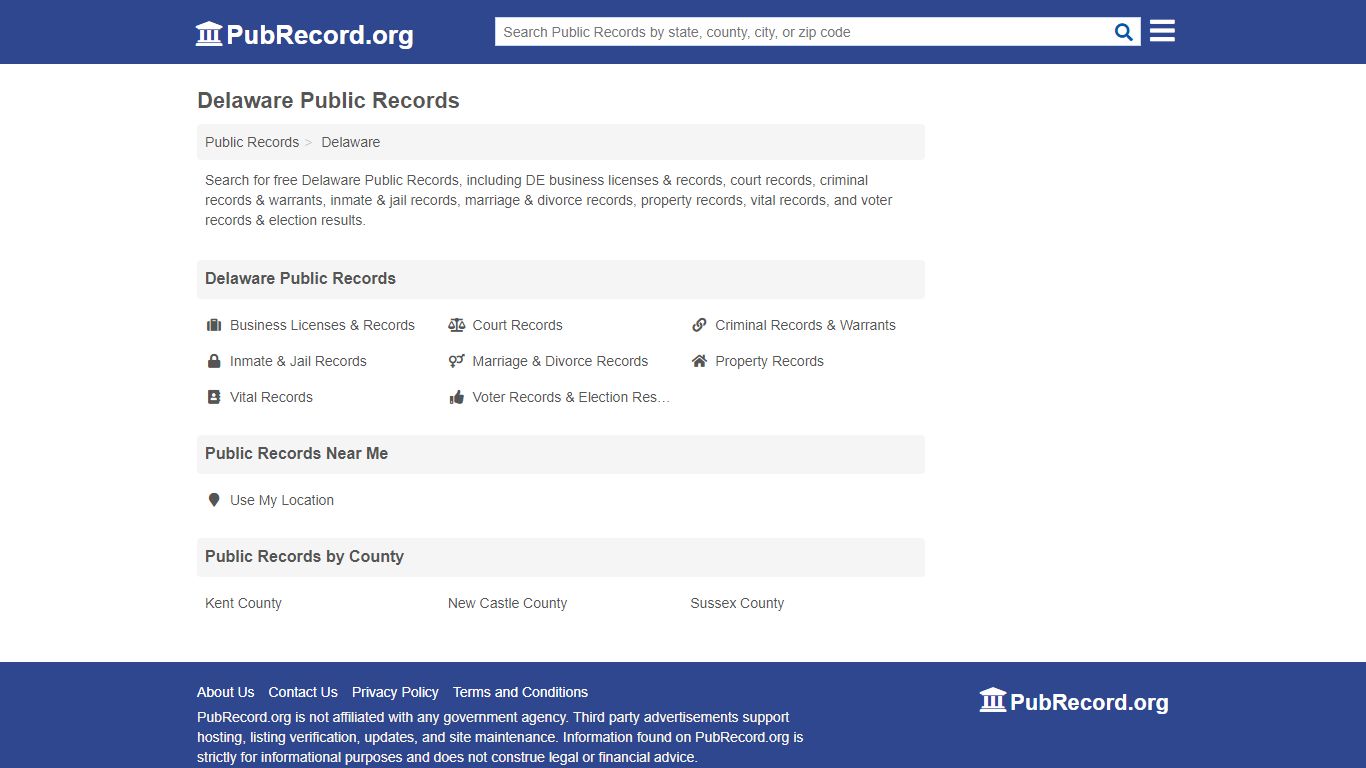 Free Delaware Public Records - PubRecord.org